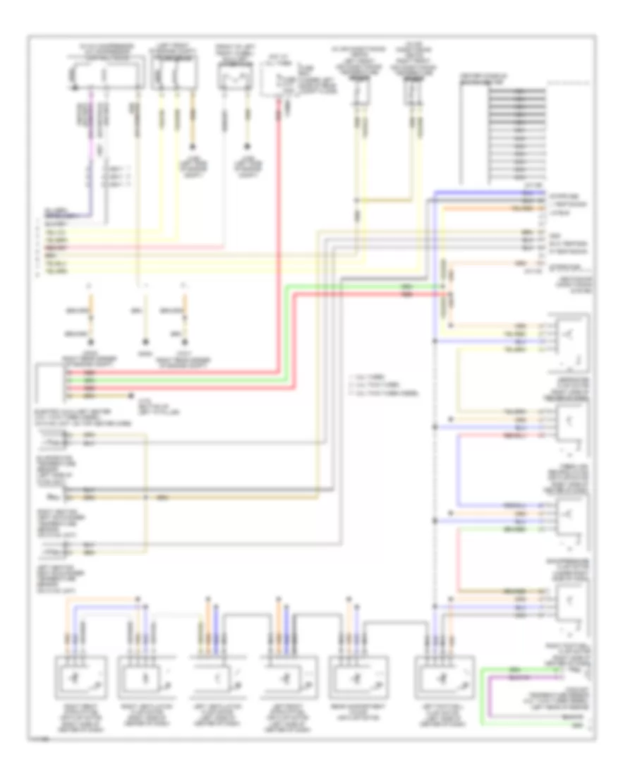 Automatic AC Wiring Diagram, Except Basic without Rear Compartment Blower (2 of 3) for BMW X5 35i 2013