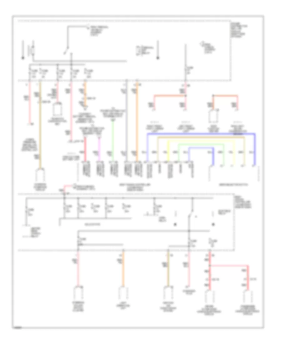 Power Distribution Wiring Diagram 3 of 3 for BMW i3 Range Extender 2014