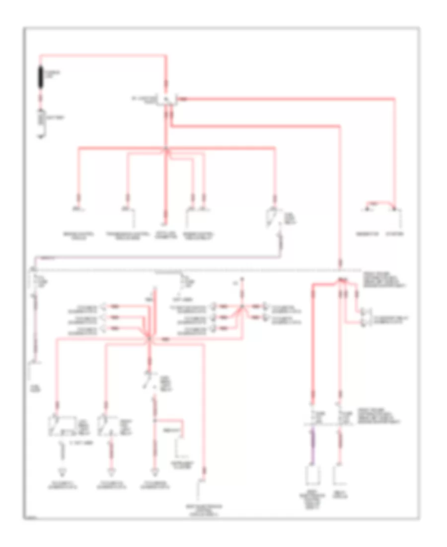 Power Distribution Wiring Diagram 1 of 5 for BMW 318ti 1996