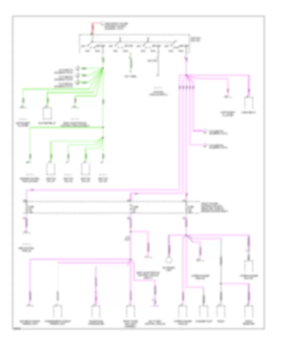 Power Distribution Wiring Diagram (2 of 5) for BMW 318ti 1996