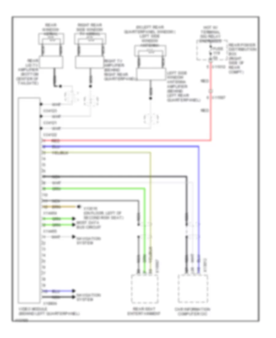 Video System Wiring Diagram for BMW X5 35i Premium 2013