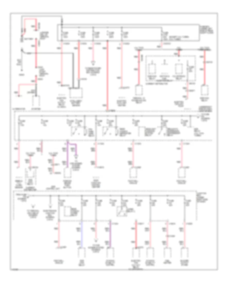 Power Distribution Wiring Diagram 1 of 5 for BMW X5 35i Premium 2013