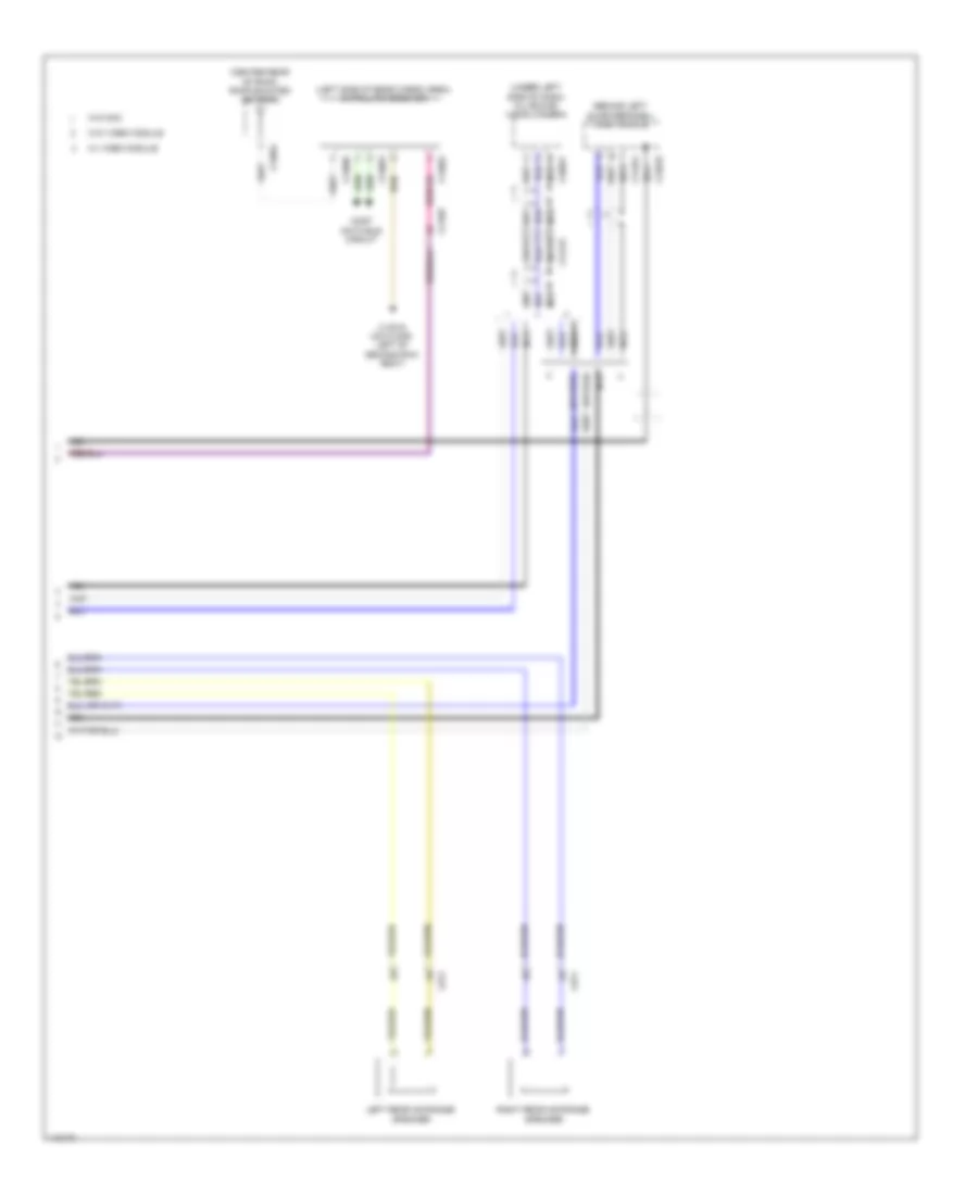 Base Radio Wiring Diagram, with Active Sound Design (3 of 3) for BMW X5 35i Premium 2013