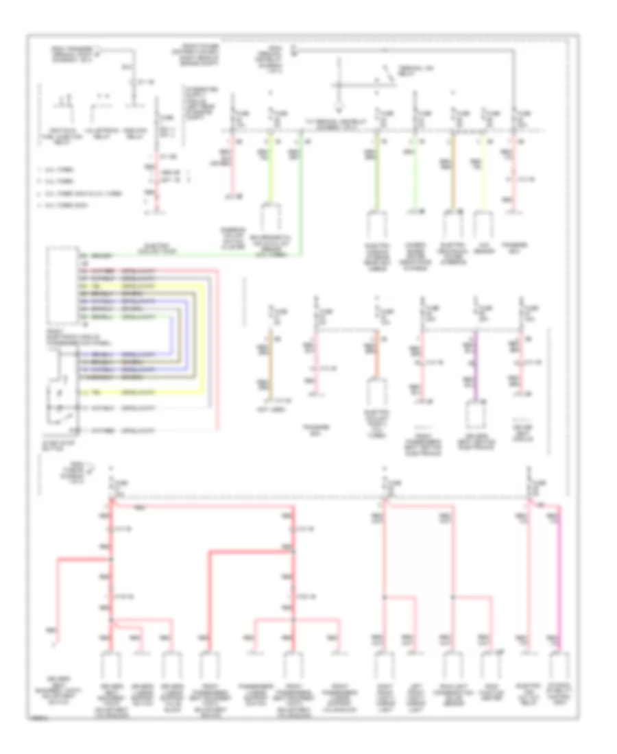 Power Distribution Wiring Diagram (2 of 4) for BMW M235i 2014
