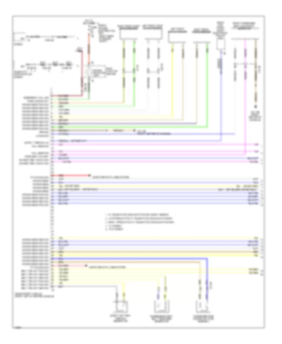 Supplemental Restraints Wiring Diagram 1 of 3 for BMW M235i 2014