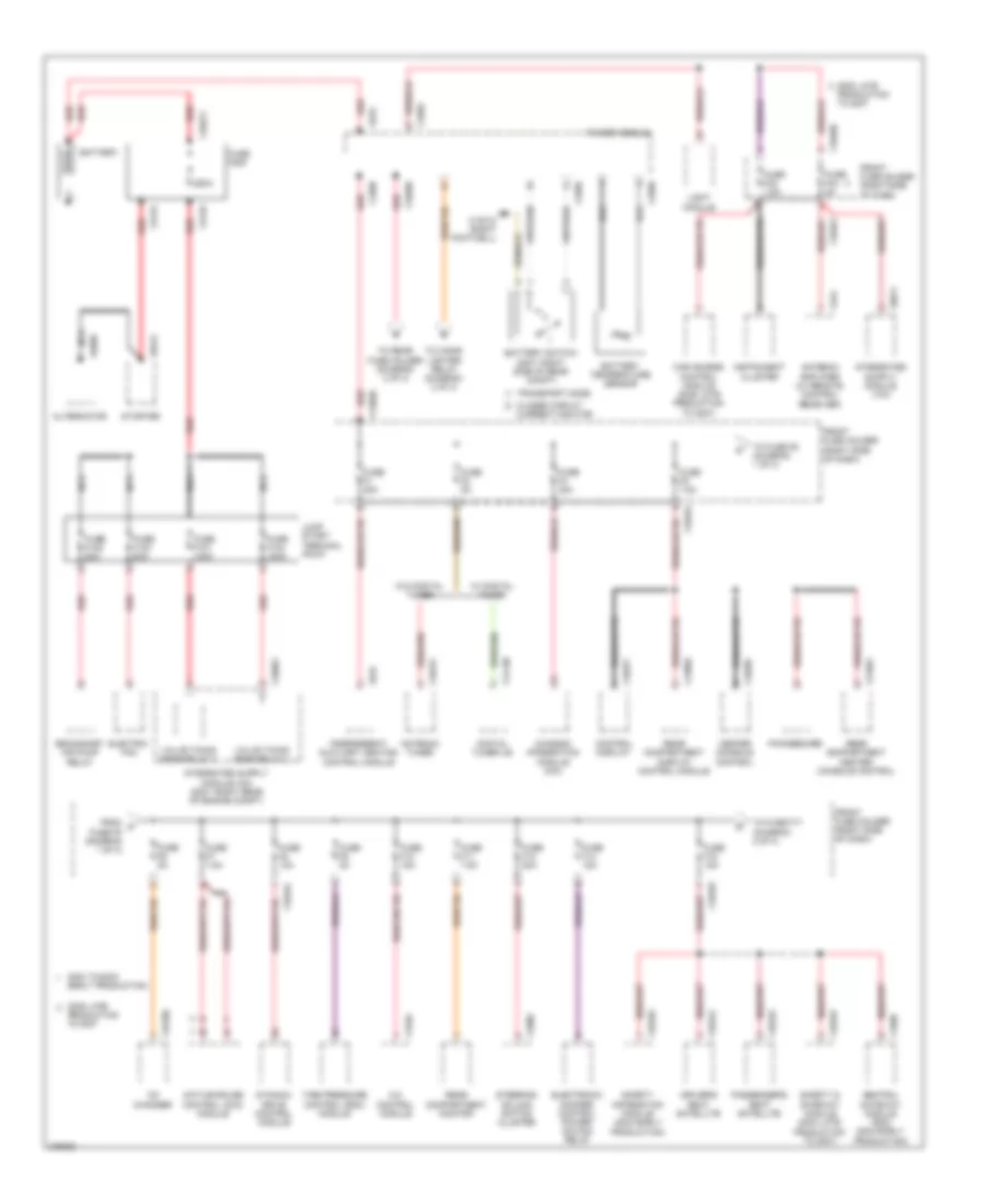 Power Distribution Wiring Diagram 1 of 3 for BMW 750Li 2008