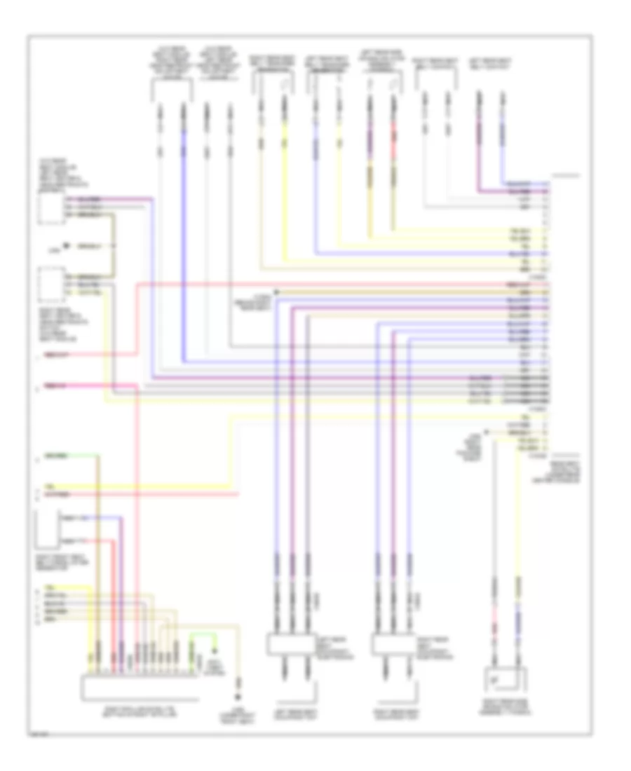 Supplemental Restraints Wiring Diagram (4 of 4) for BMW 750Li 2008