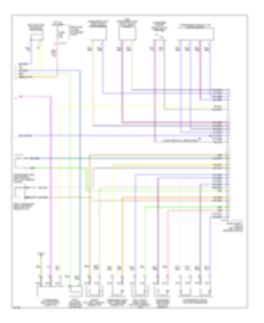 Supplemental Restraints Wiring Diagram (2 of 2) for BMW 650i 2010