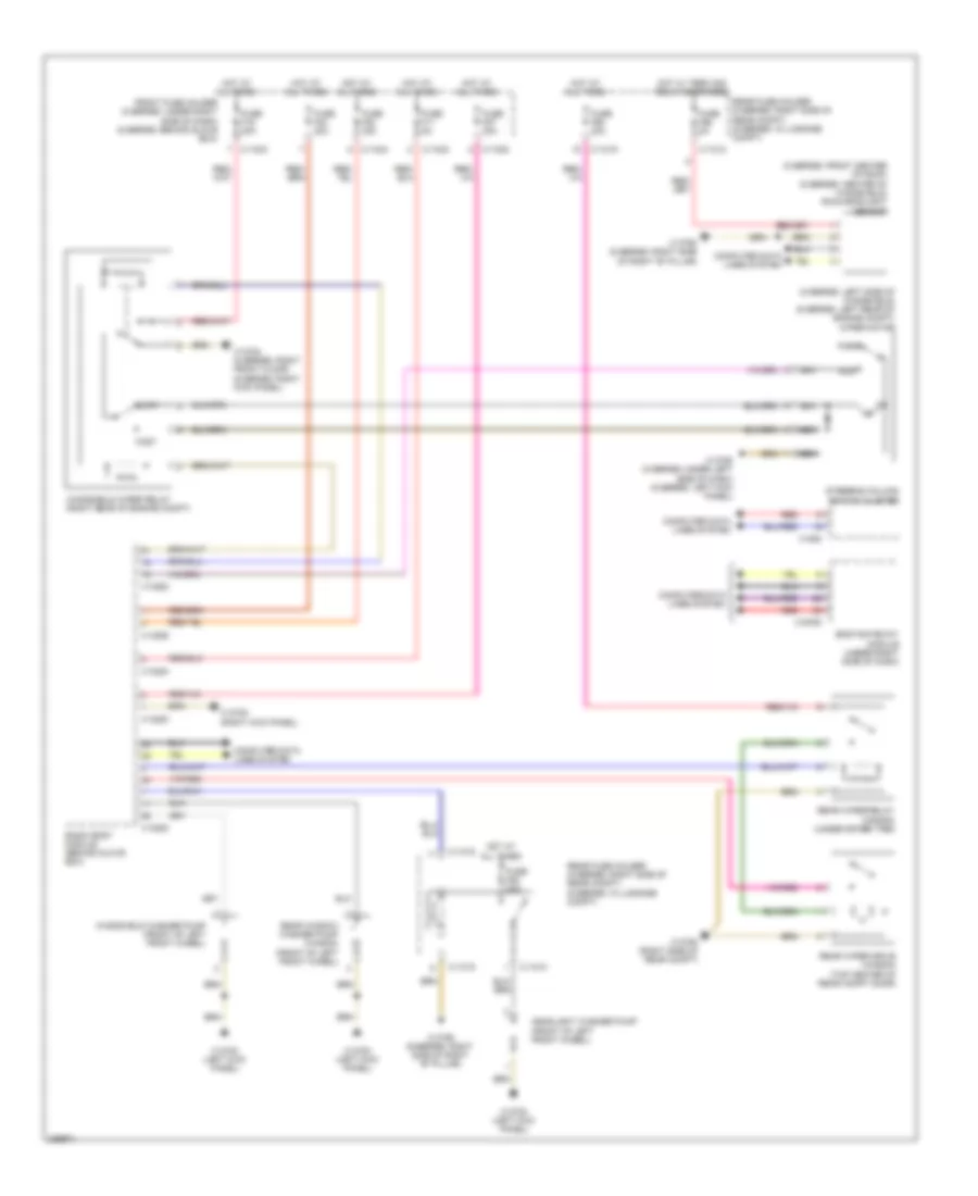 Электросхема стеклоочистителя, дворников и омывателя для BMW 650i 2010