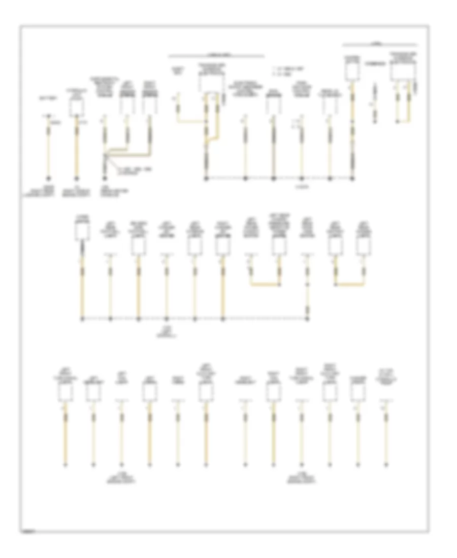 Ground Distribution Wiring Diagram 1 of 9 for BMW 740iL 1996