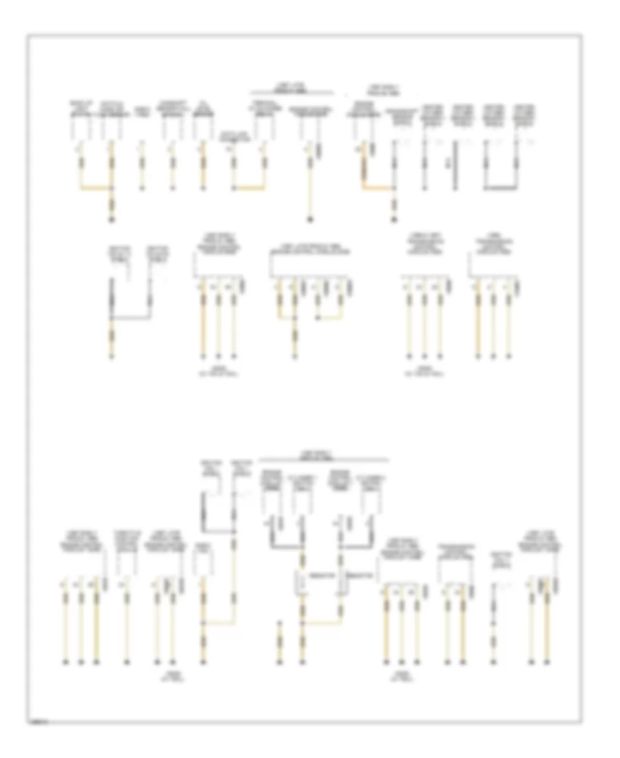 Ground Distribution Wiring Diagram (6 of 9) for BMW 740iL 1996