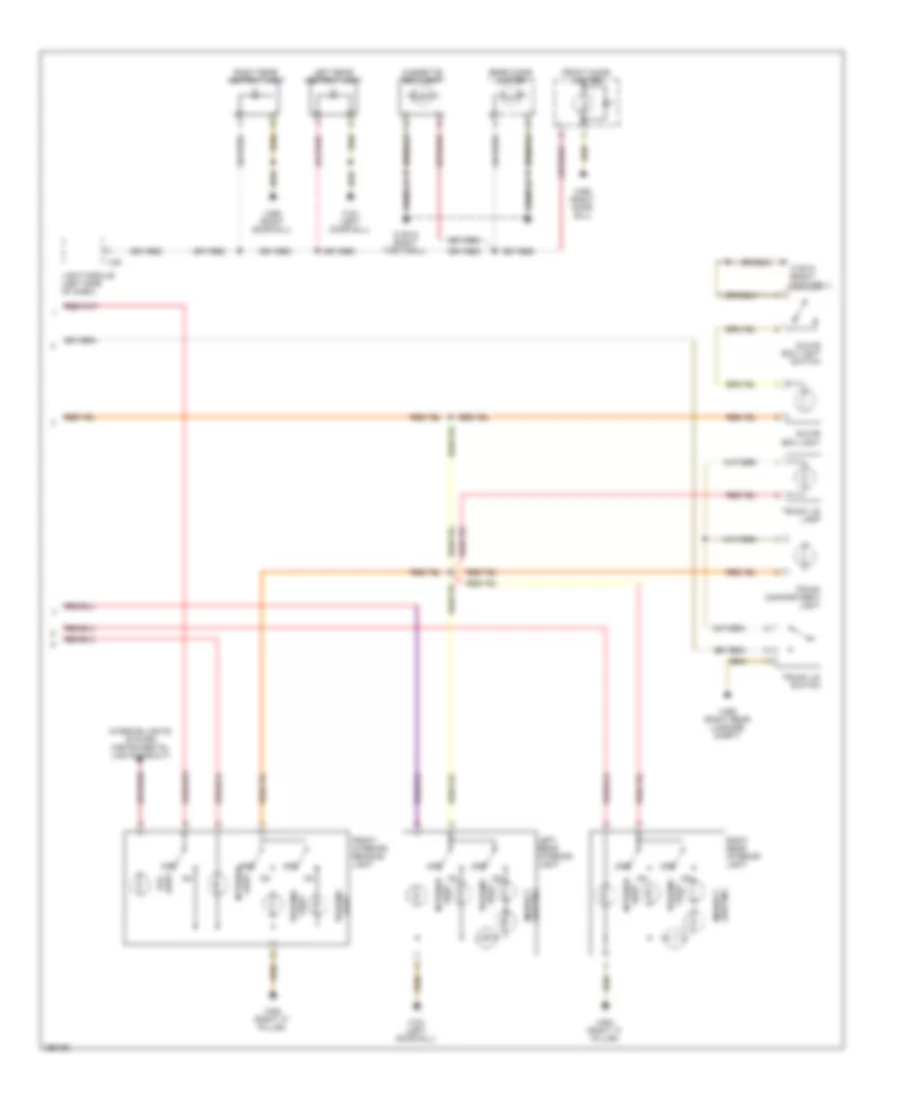 Courtesy Lamps Wiring Diagram (3 of 3) for BMW 740iL 1996