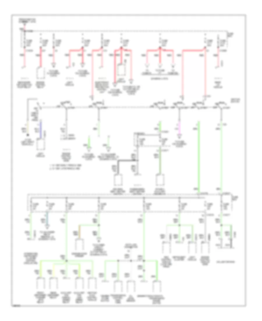 Power Distribution Wiring Diagram 2 of 6 for BMW 740iL 1996