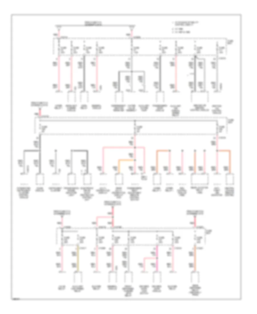 Power Distribution Wiring Diagram 4 of 6 for BMW 740iL 1996