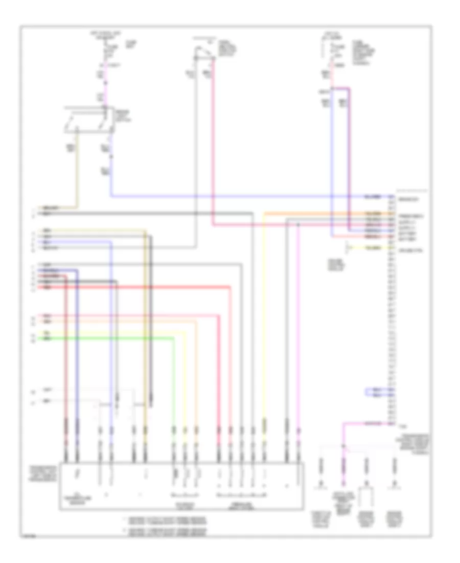 Transmission Wiring Diagram 2 of 2 for BMW 740iL 1996
