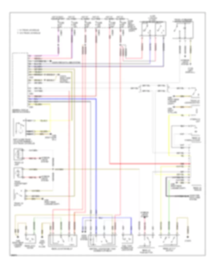 Trunk  Fuel Door Release Wiring Diagram for BMW 740iL 1996