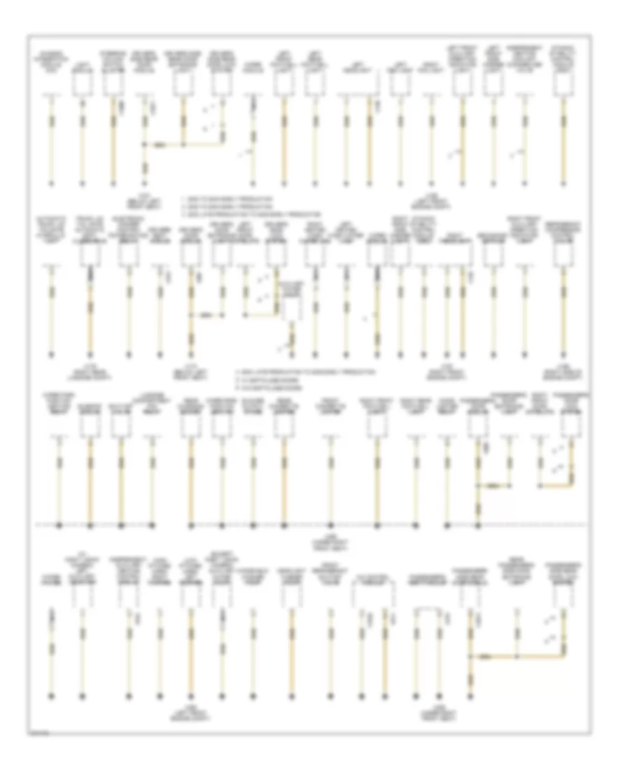 Ground Distribution Wiring Diagram Early Production 1 of 3 for BMW 745i 2005