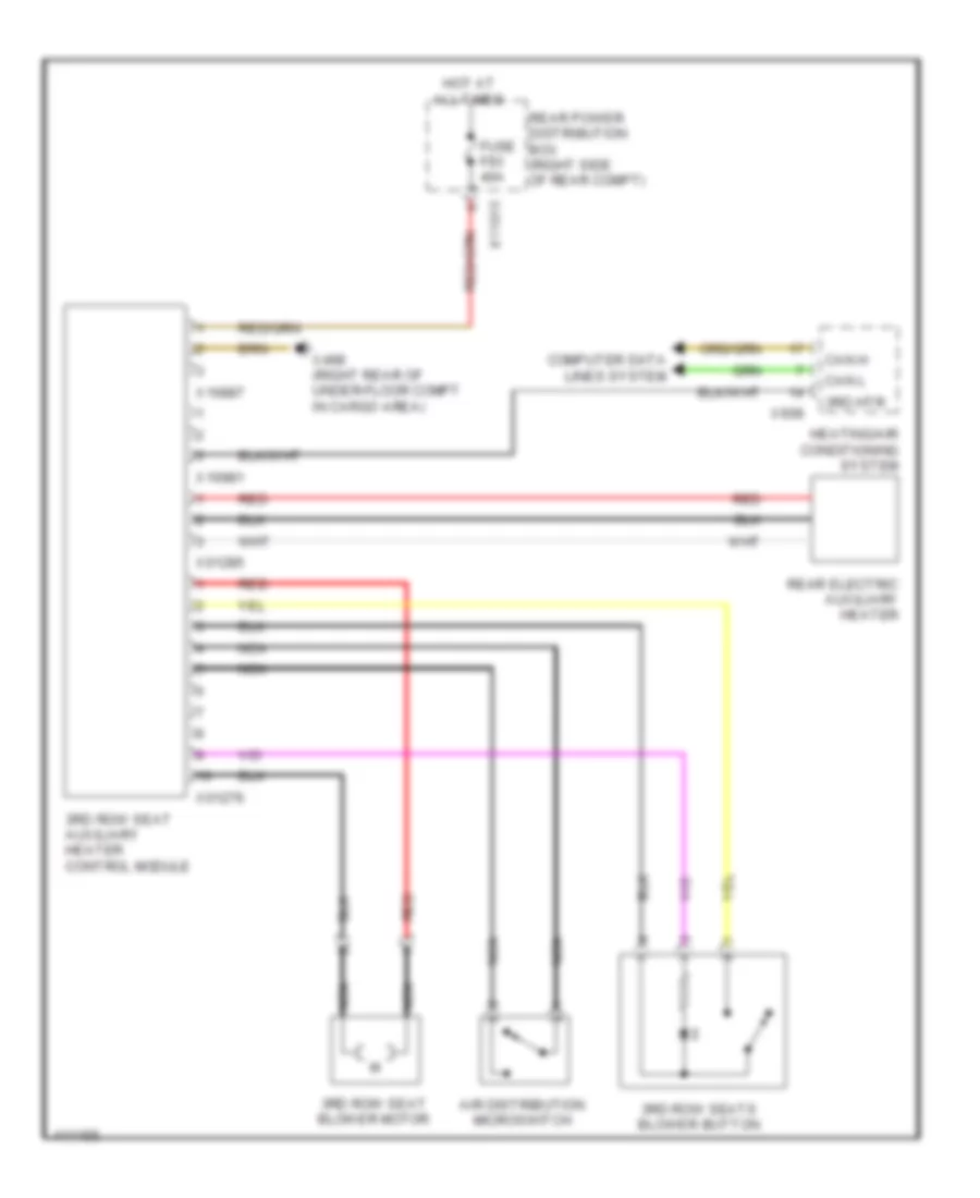 3rd Row Seat Heater Wiring Diagram for BMW X5 35i Sport Activity 2013