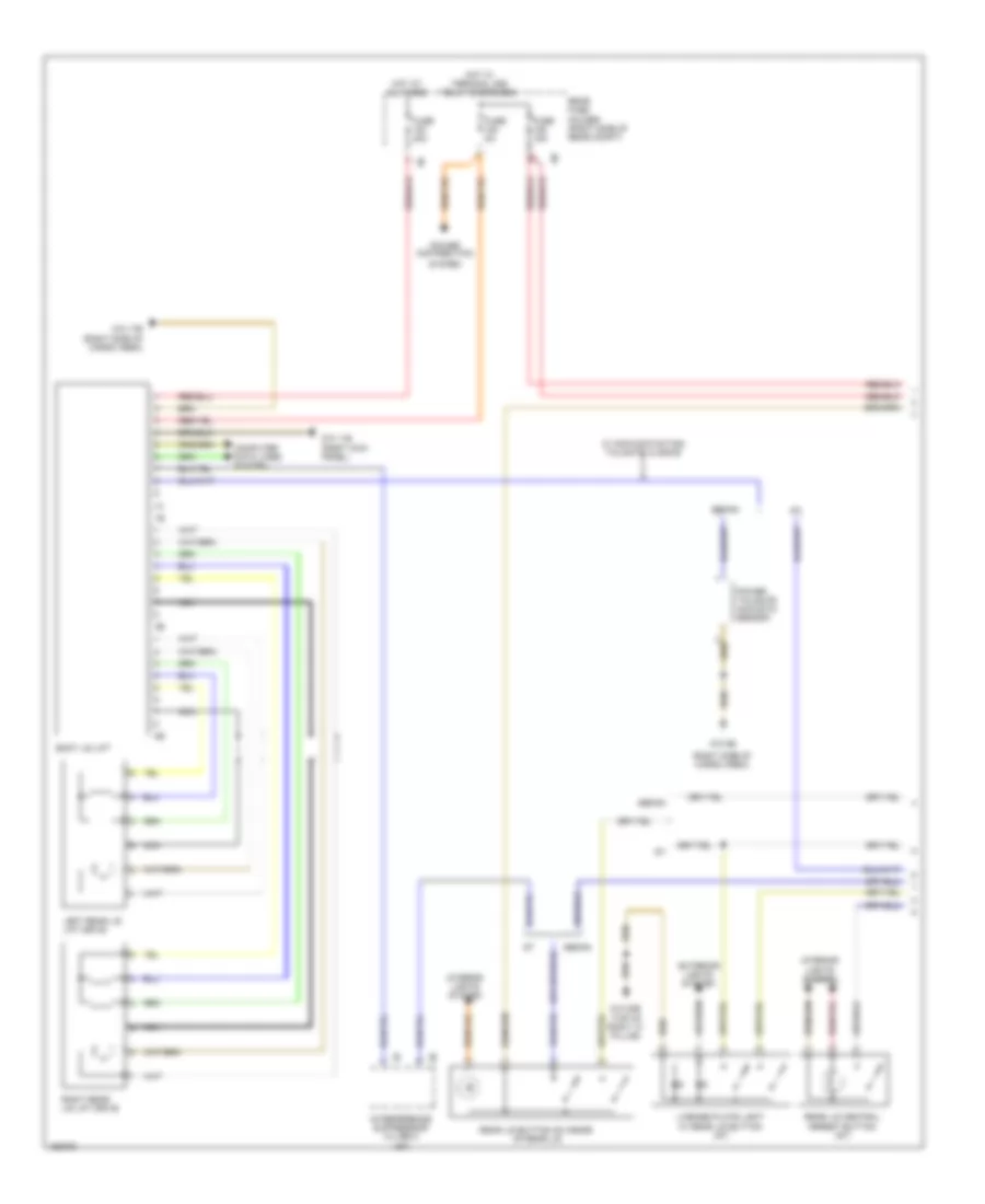 Trunk  Fuel Door Release Wiring Diagram (1 of 2) for BMW M5 2014