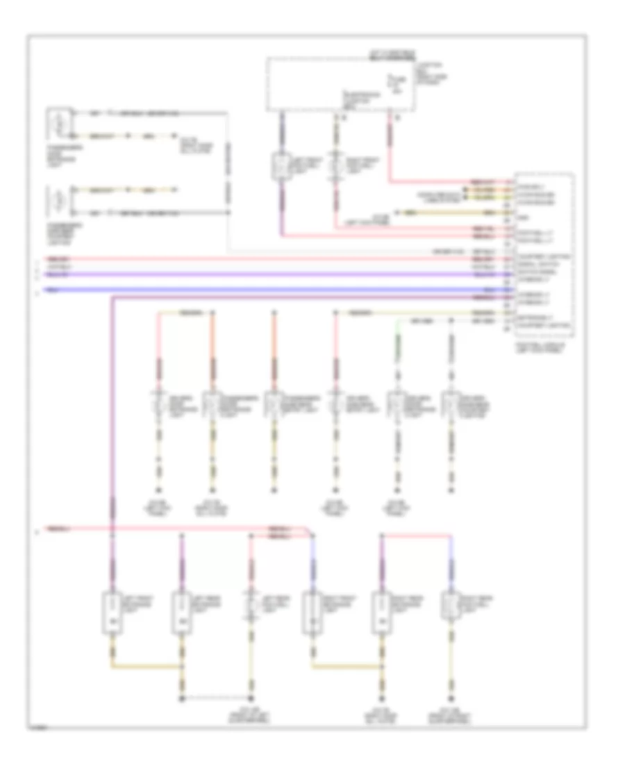Courtesy Lamps Wiring Diagram 2 of 2 for BMW 750i 2010