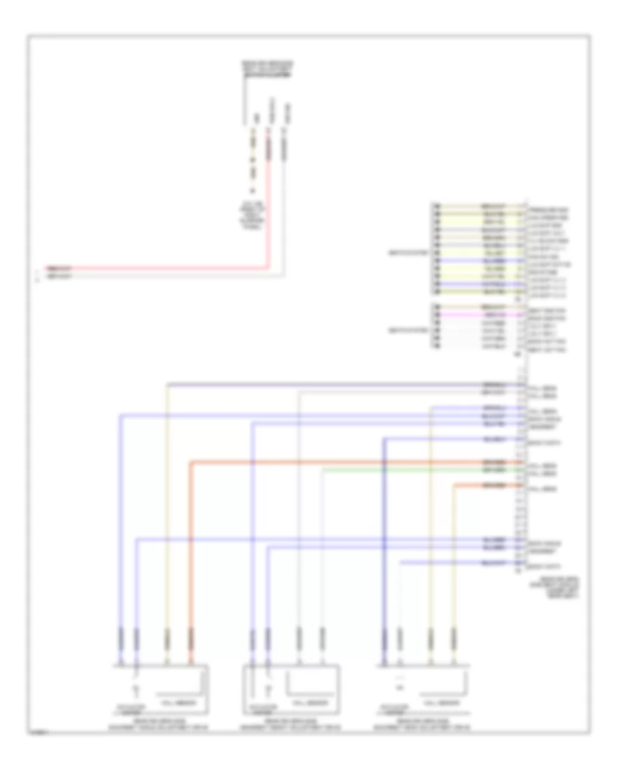 Left Memory Rear Seat Wiring Diagram 2 of 2 for BMW 750i 2010
