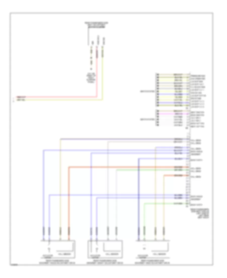 Right Memory Rear Seat Wiring Diagram 2 of 2 for BMW 750i 2010