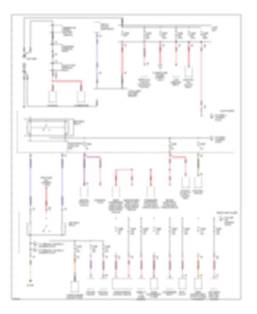 Power Distribution Wiring Diagram 1 of 6 for BMW 750i 2010