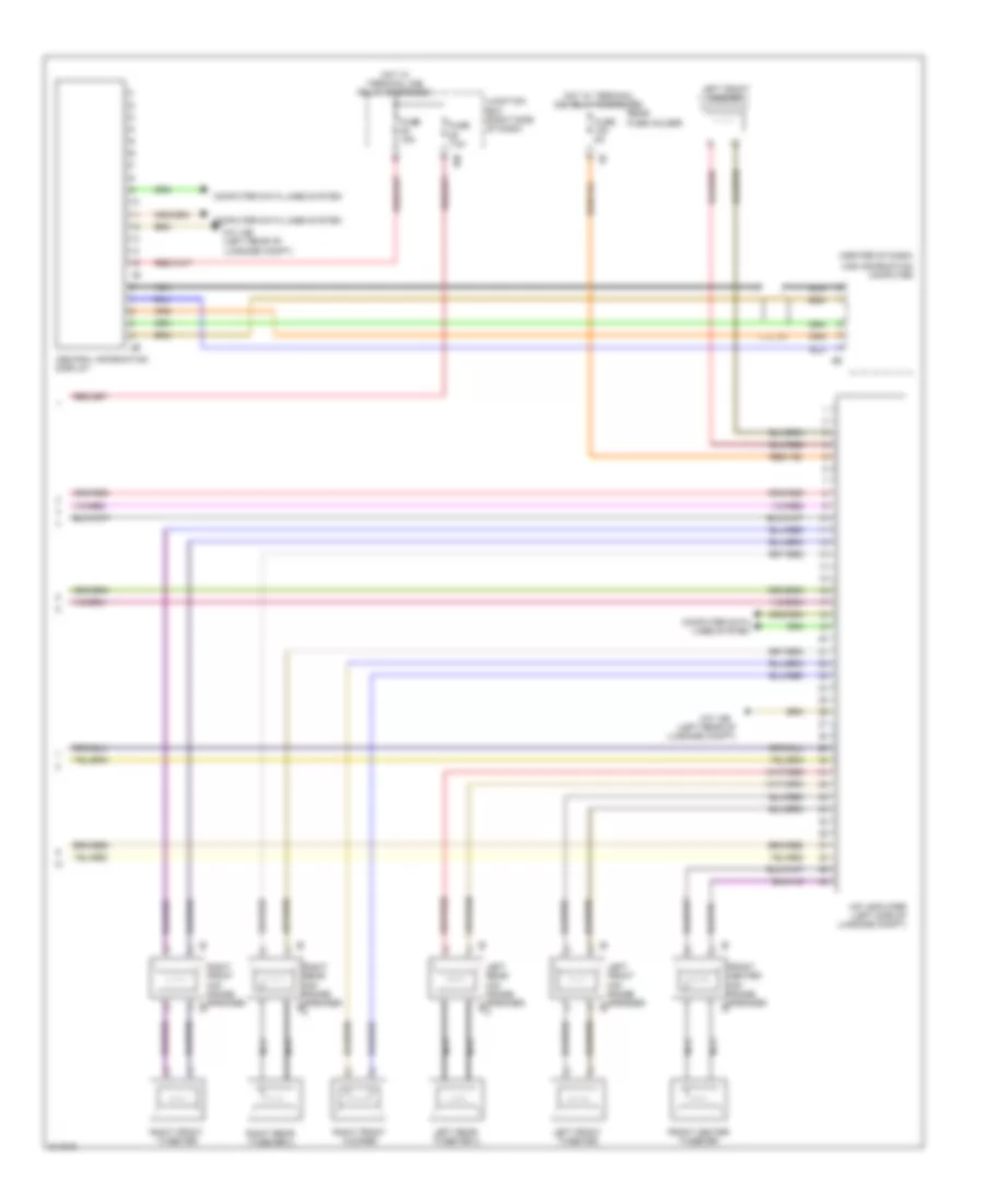 Radio Wiring Diagram, Late Production with CIC (2 of 2) for BMW 750i 2010
