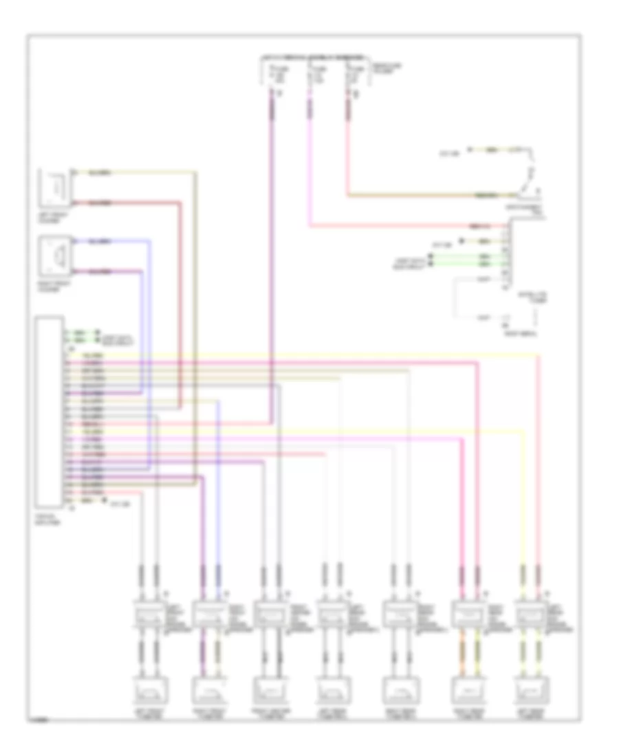 Radio Wiring Diagram, without CIC for BMW 750i 2010