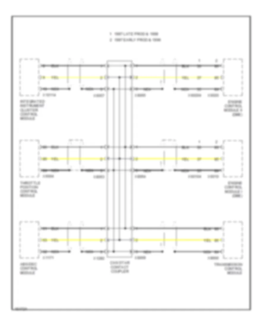 HighLow Bus Wiring Diagram, Dynamic Stability Control for BMW 750iL 1996