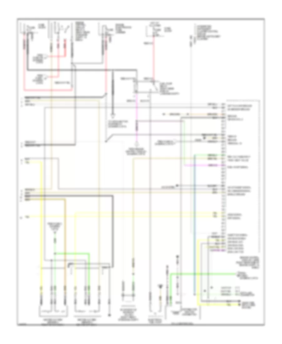 5.4L, Engine Controls Wiring Diagram (5 of 5) for BMW 750iL 1996