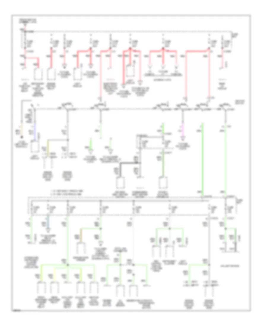 Power Distribution Wiring Diagram 2 of 6 for BMW 750iL 1996