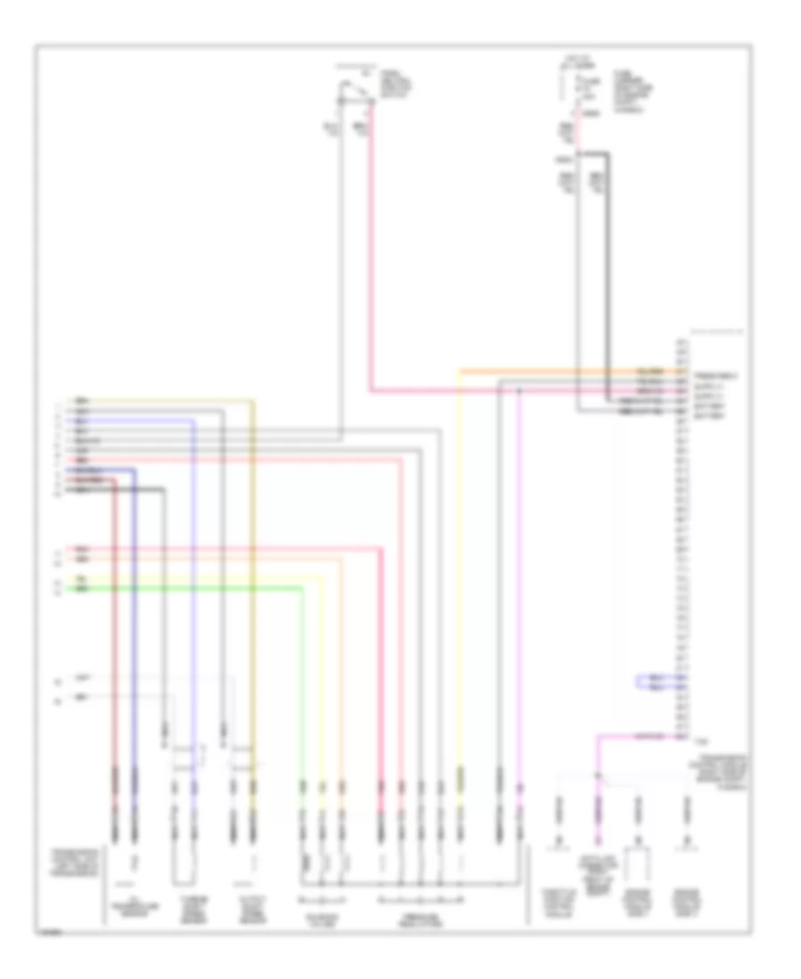 Transmission Wiring Diagram 2 of 2 for BMW 750iL 1996