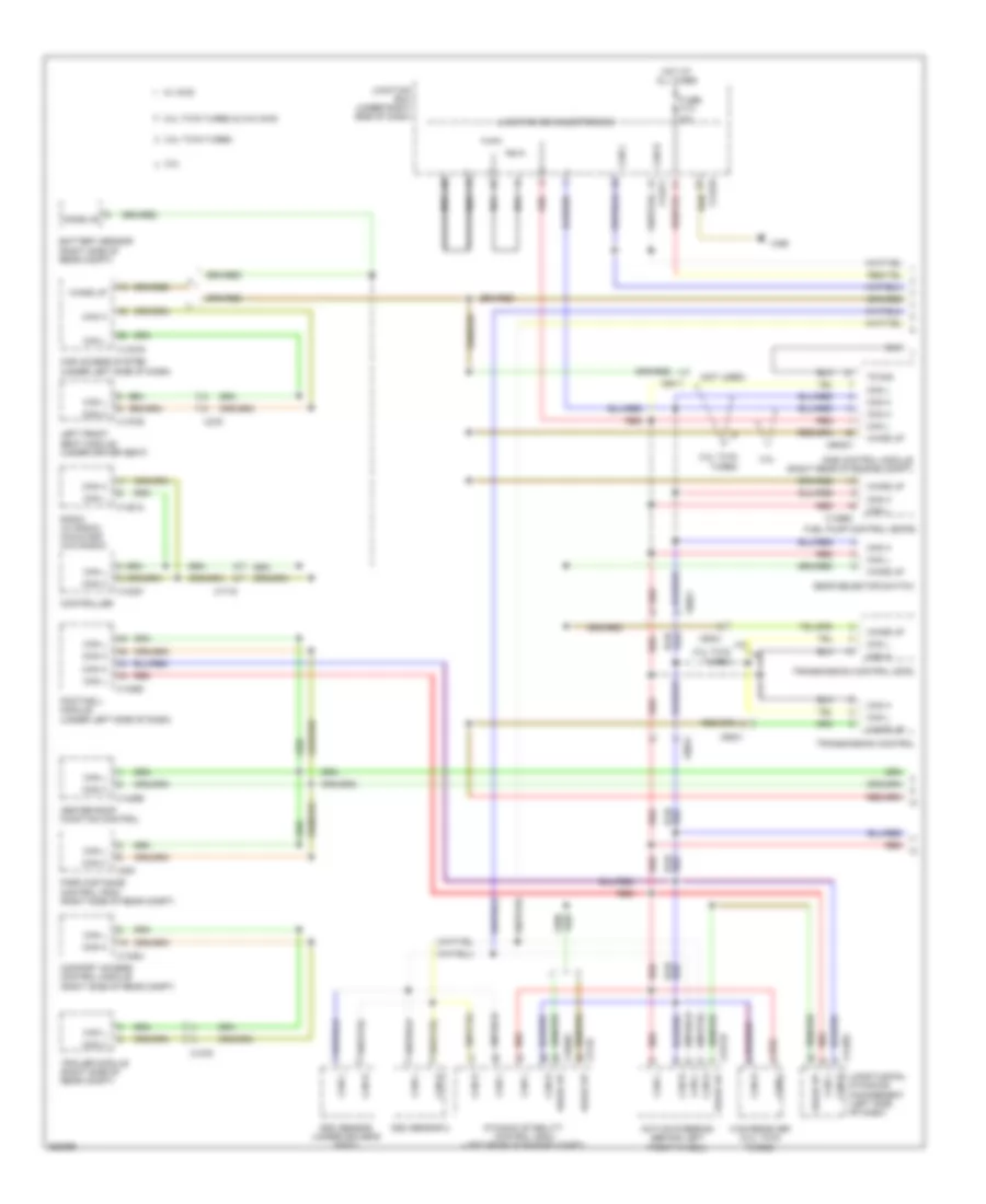 Computer Data Lines Wiring Diagram 1 of 2 for BMW 128i 2011