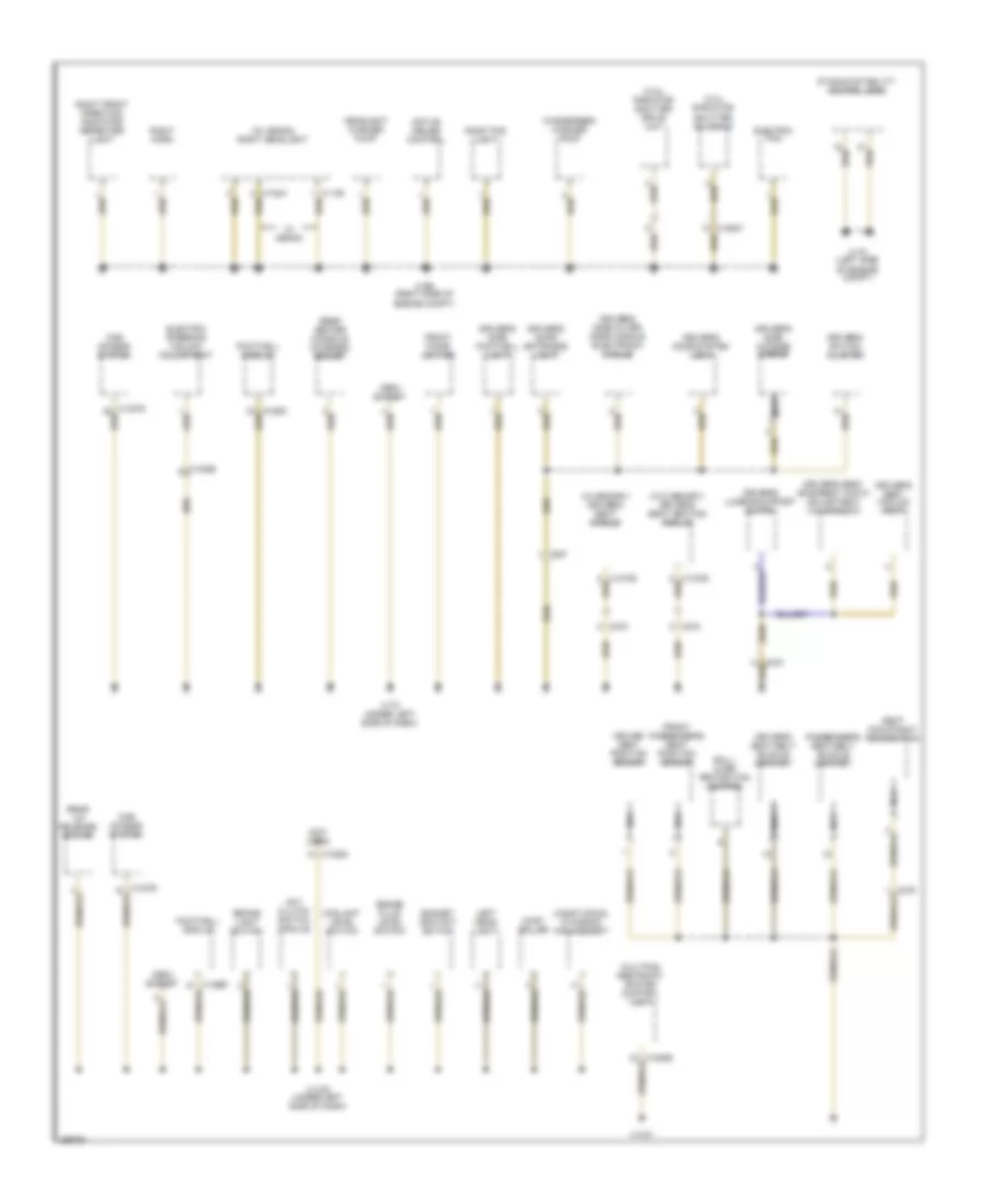 Ground Distribution Wiring Diagram (2 of 4) for BMW 128i 2011