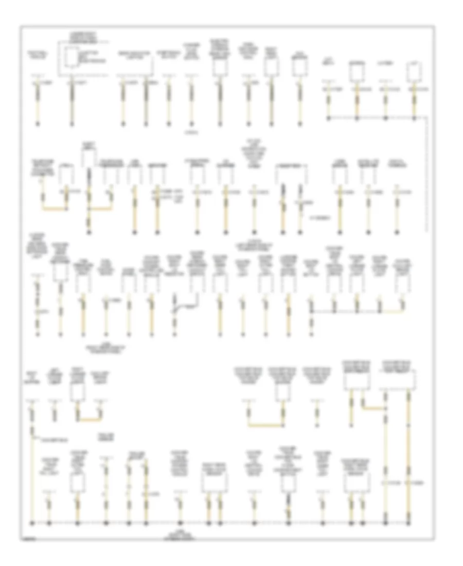 Ground Distribution Wiring Diagram (3 of 4) for BMW 128i 2011