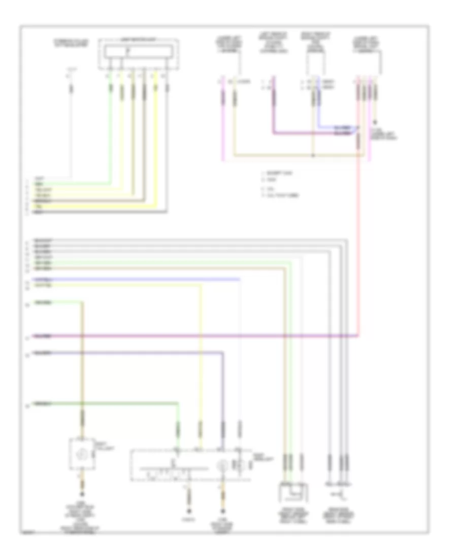 Adaptive Front Lighting Wiring Diagram (2 of 2) for BMW 128i 2011