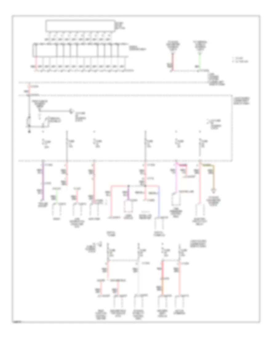 Power Distribution Wiring Diagram 3 of 5 for BMW 128i 2011