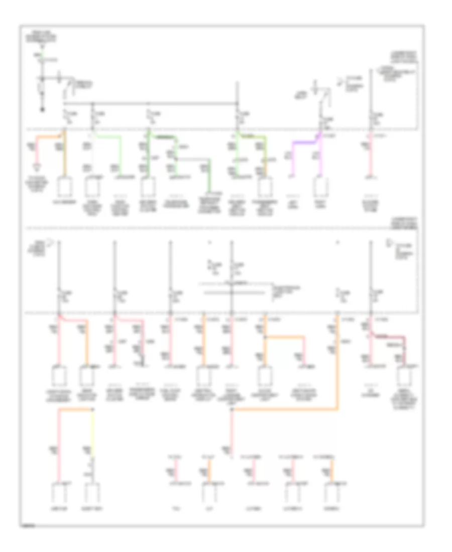 Power Distribution Wiring Diagram 4 of 5 for BMW 128i 2011