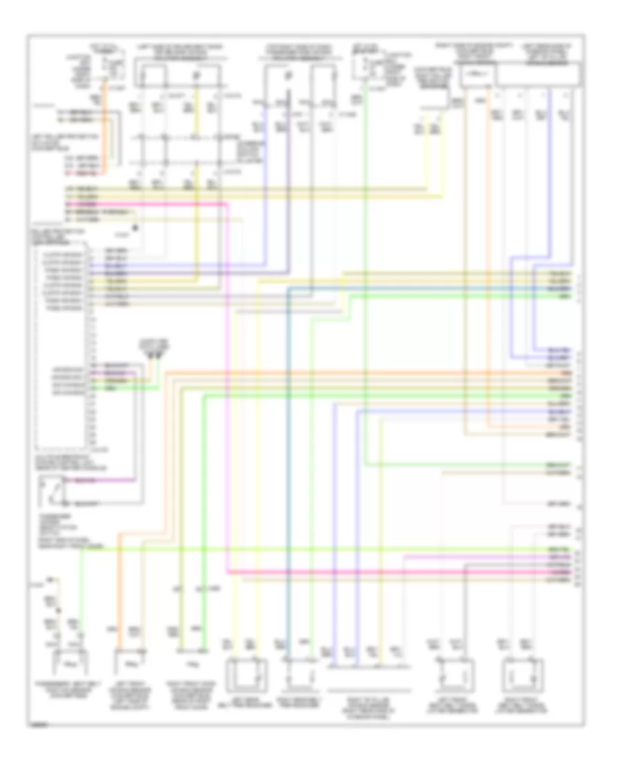 Supplemental Restraints Wiring Diagram 1 of 2 for BMW 128i 2011