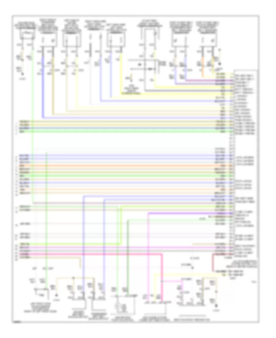 Supplemental Restraints Wiring Diagram (2 of 2) for BMW 128i 2011