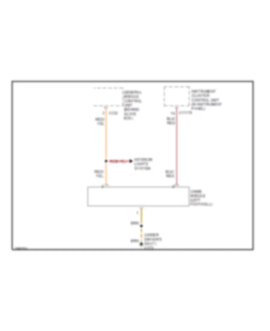 Chime Wiring Diagram for BMW 325Ci 2002