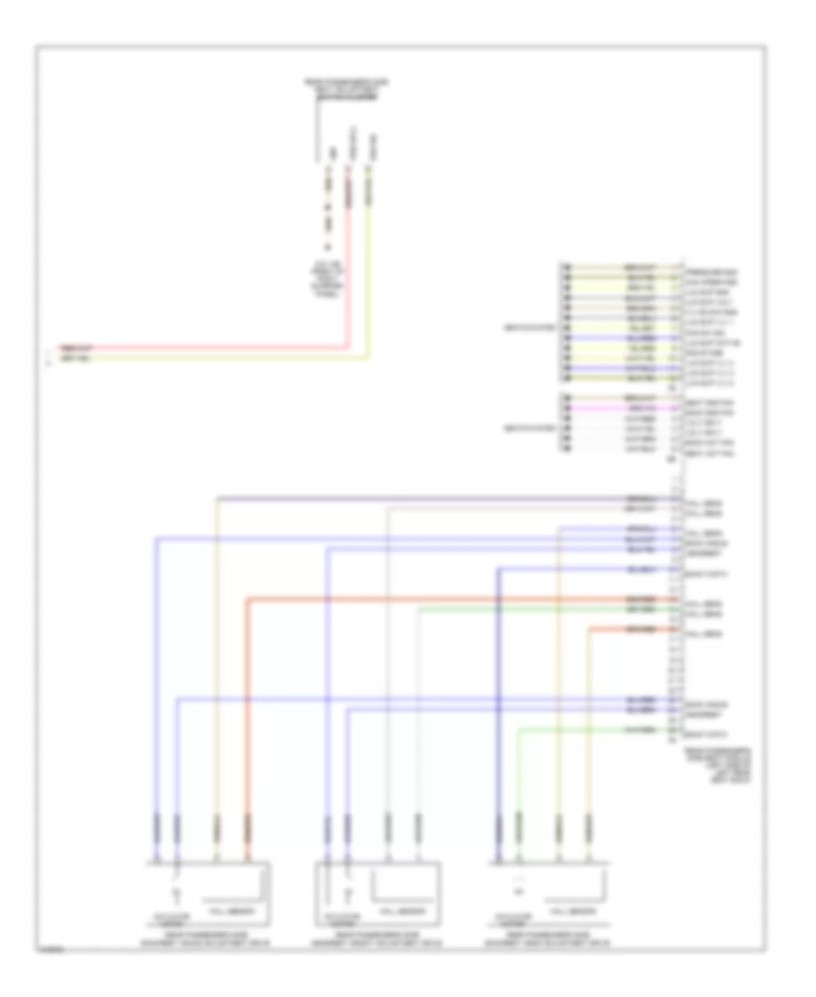 Right Memory Rear Seat Wiring Diagram 2 of 2 for BMW 750Li 2010