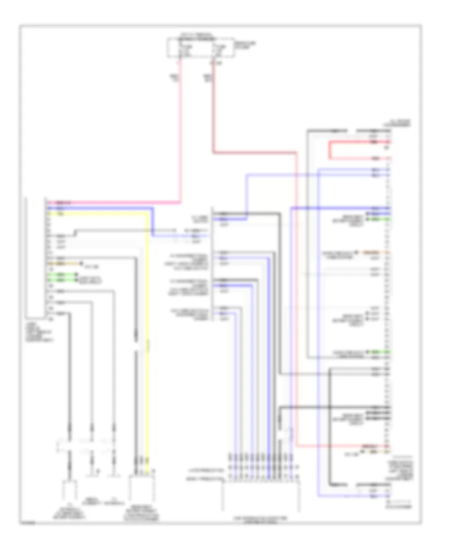 Video System Wiring Diagram for BMW 750Li 2010