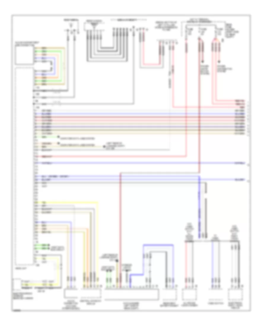 Navigation Wiring Diagram, Basic with Base Radio (1 of 2) for BMW 528xi 2012