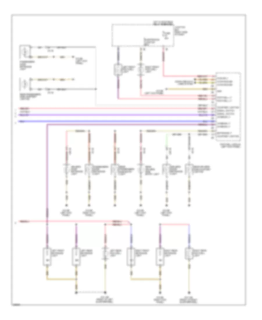Courtesy Lamps Wiring Diagram (2 of 2) for BMW 750Lxi 2010