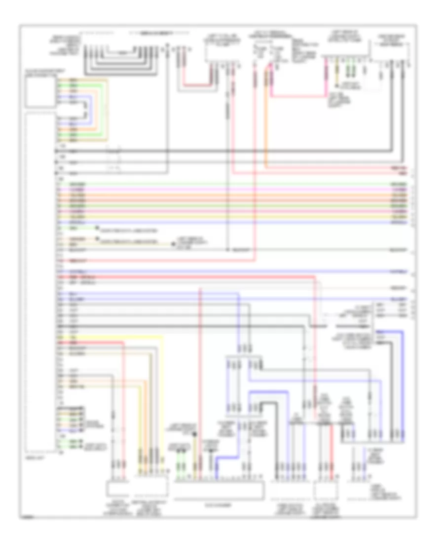 Navigation Wiring Diagram, High (1 of 2) for BMW 750Lxi 2010