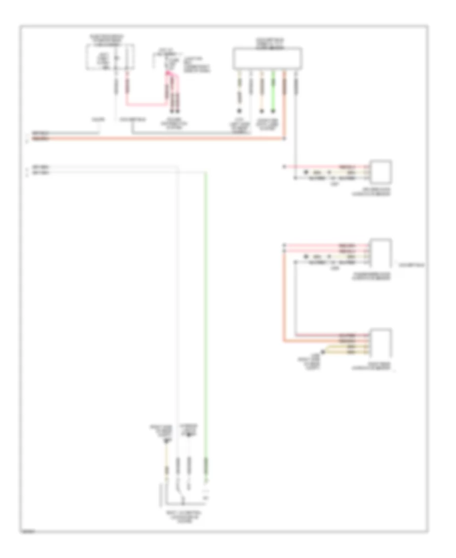 Power Door Locks Wiring Diagram (3 of 3) for BMW 135i 2011