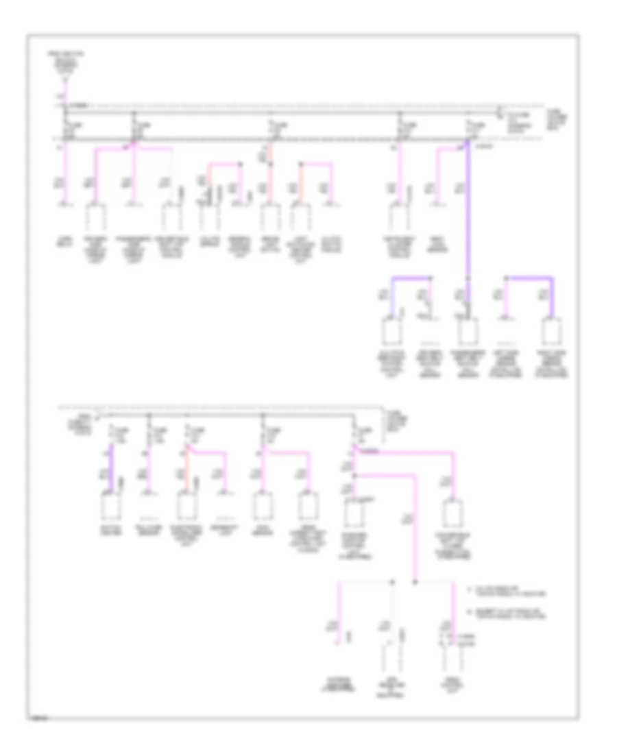 Power Distribution Wiring Diagram (6 of 6) for BMW 325xi 2002