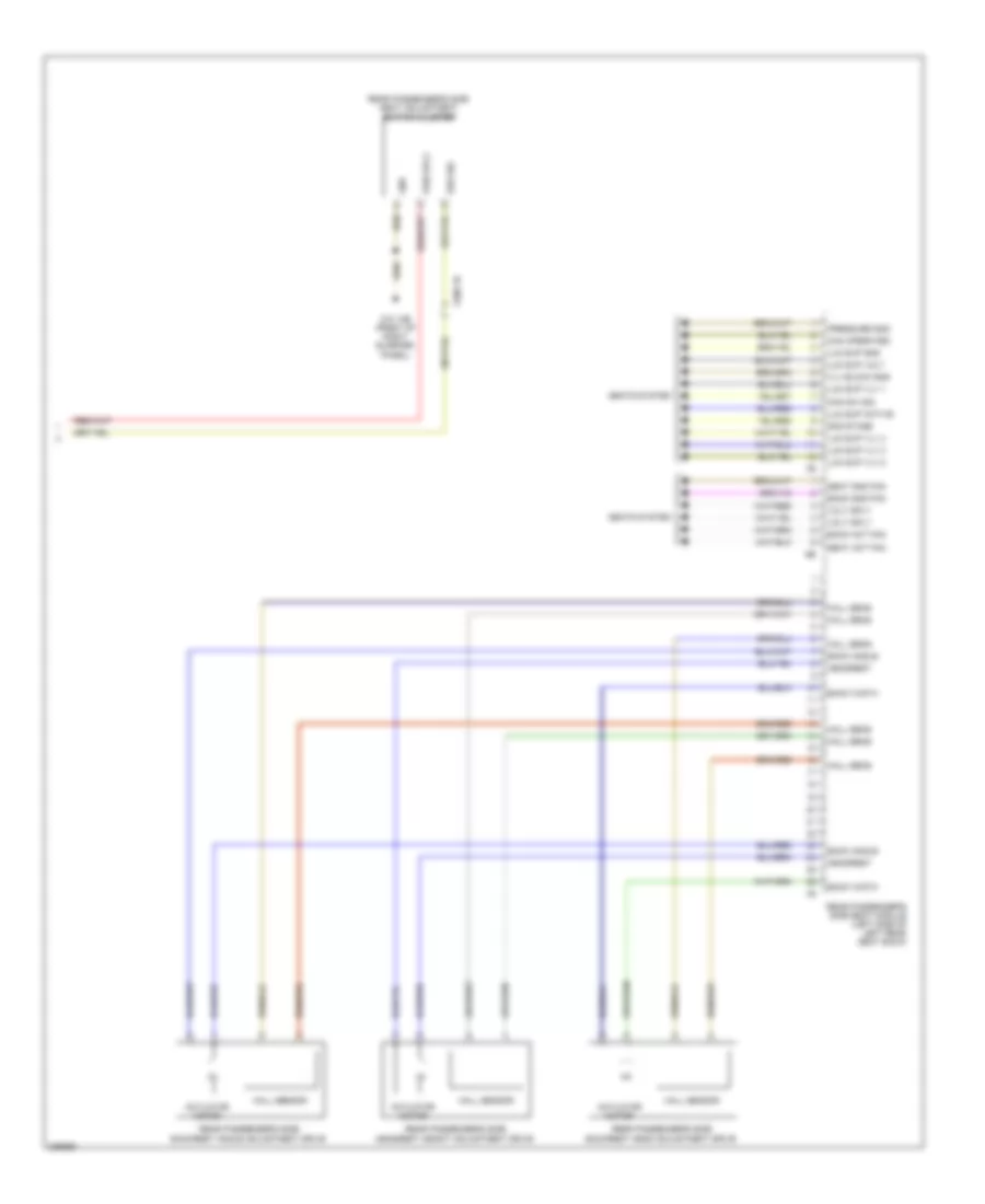 Right Memory Rear Seat Wiring Diagram (2 of 2) for BMW 750xi 2010